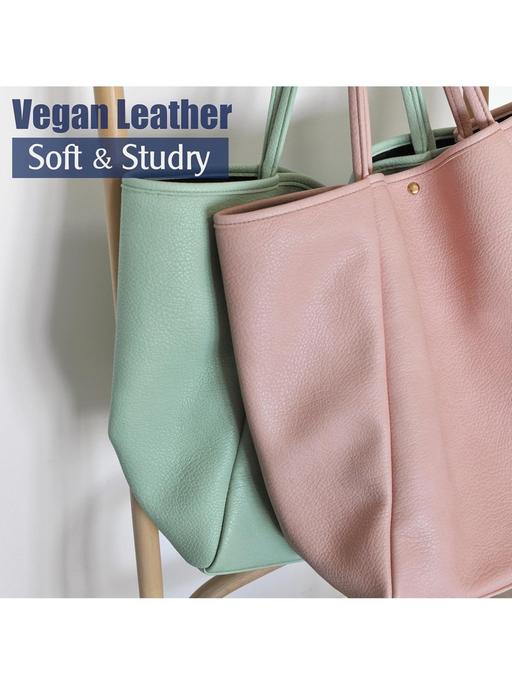 Oversize Leather Tote Weekender Bag Shopper Handbag Travel Purse - Picture 9 of 10